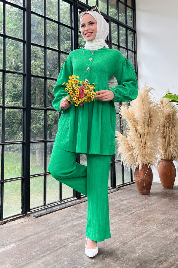 Tunik+Pantolon Yeşil - 22375