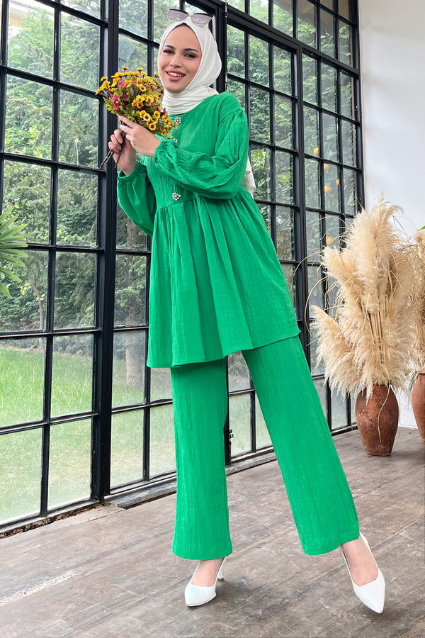 Tunik+Pantolon Yeşil - 22375
