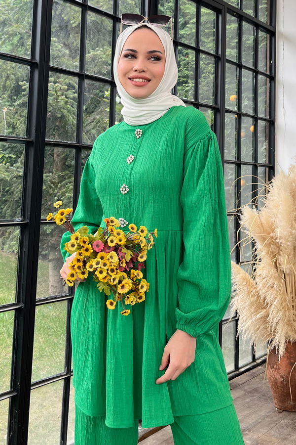 Tunik+Pantolon Yeşil - 22375