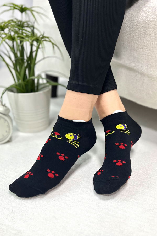 Kadın çok Renkli 3Lü Çorap - 22353