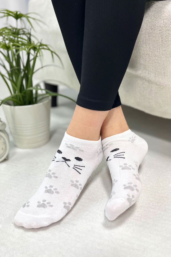 Kadın çok Renkli 3Lü Çorap - 22353