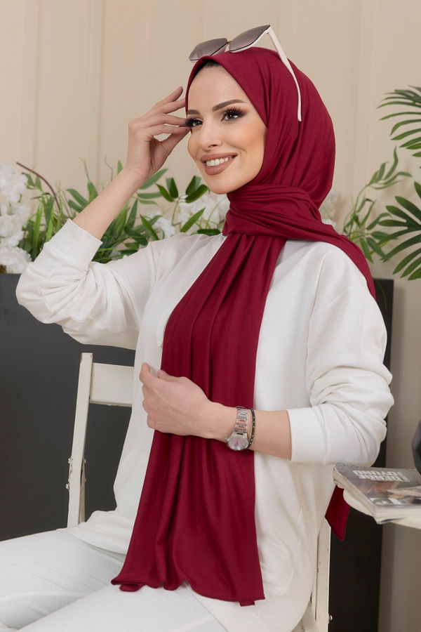 Penye Şal Bordo - 22175 BORDO