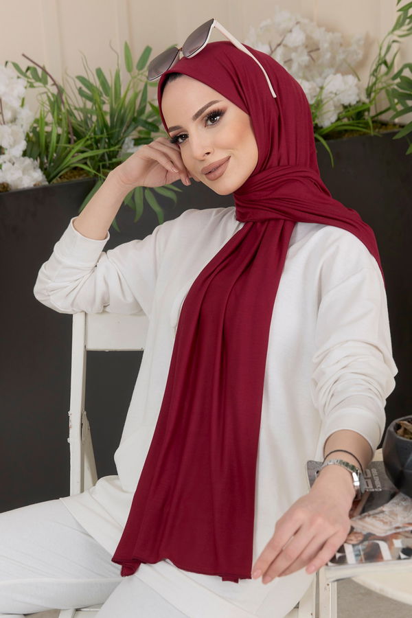 Penye Şal Bordo - 22175 BORDO