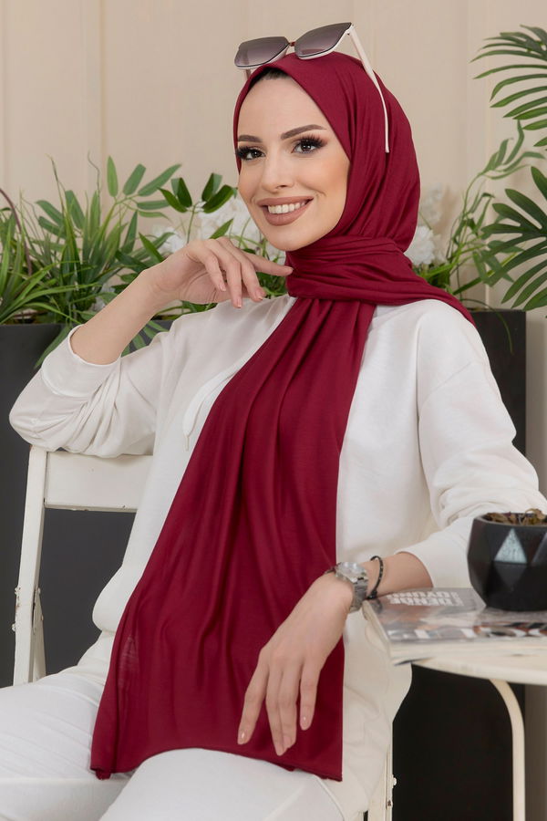 Penye Şal Bordo - 22175 BORDO
