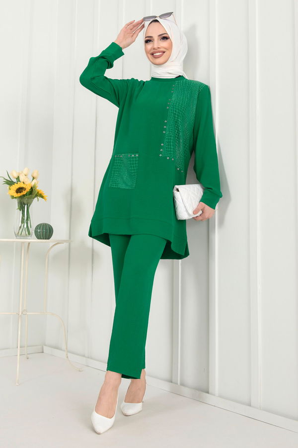 Tunik Pantolon Yeşil - 22347 YEŞİL