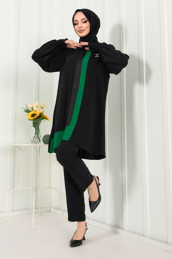 Tunik+Pantolon Yeşil - 22349 YEŞİL