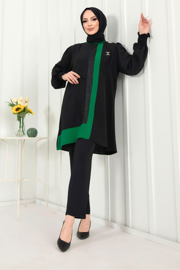 Tunik+Pantolon Yeşil - 22349 YEŞİL