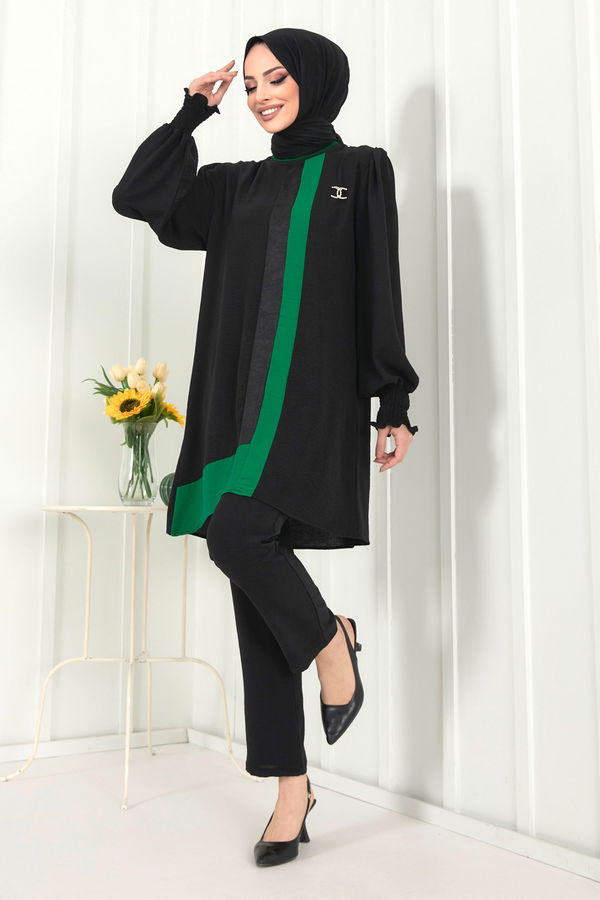 Tunik+Pantolon Yeşil - 22349 YEŞİL