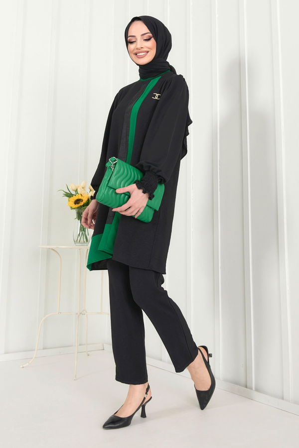 Tunik+Pantolon Yeşil - 22349 YEŞİL