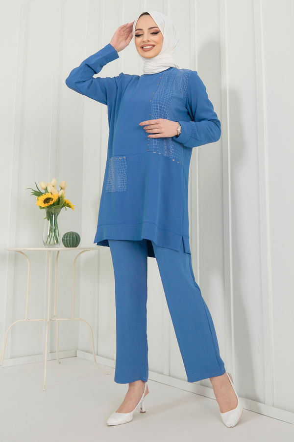Tunik Pantolon Mavi - 22347