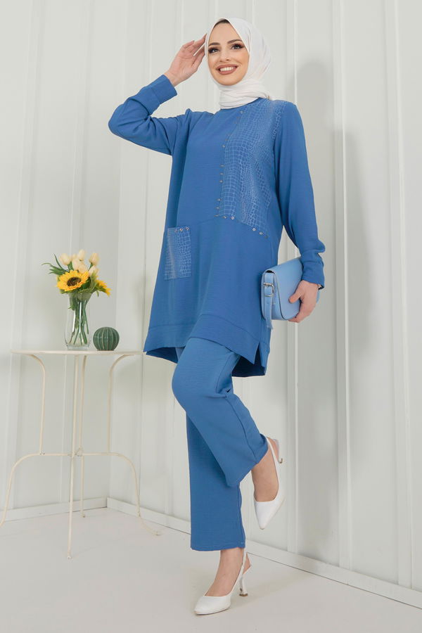 Tunik Pantolon Mavi - 22347