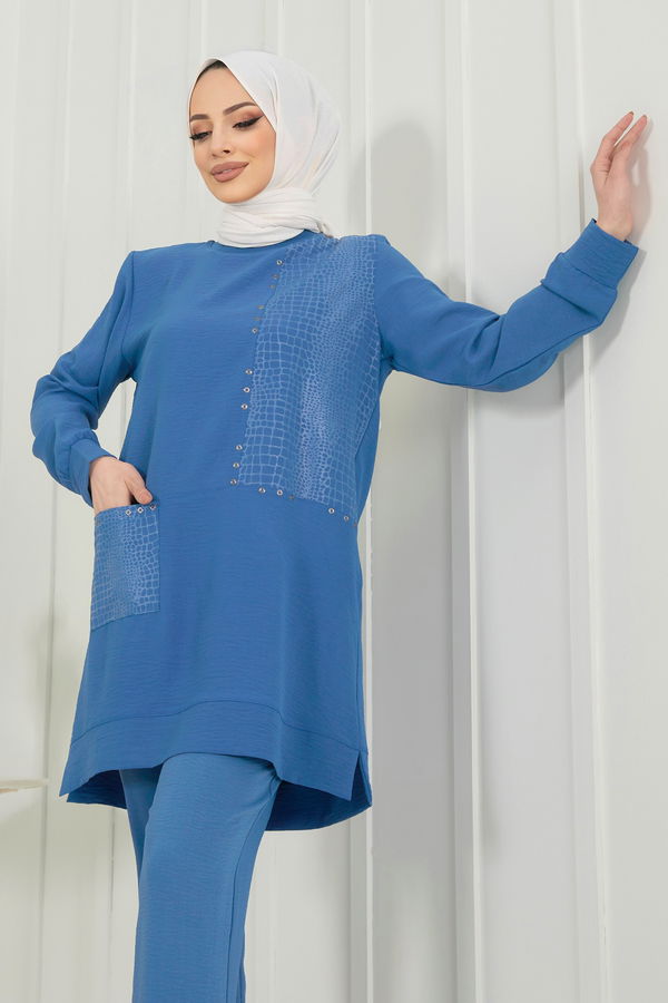 Tunik Pantolon Mavi - 22347