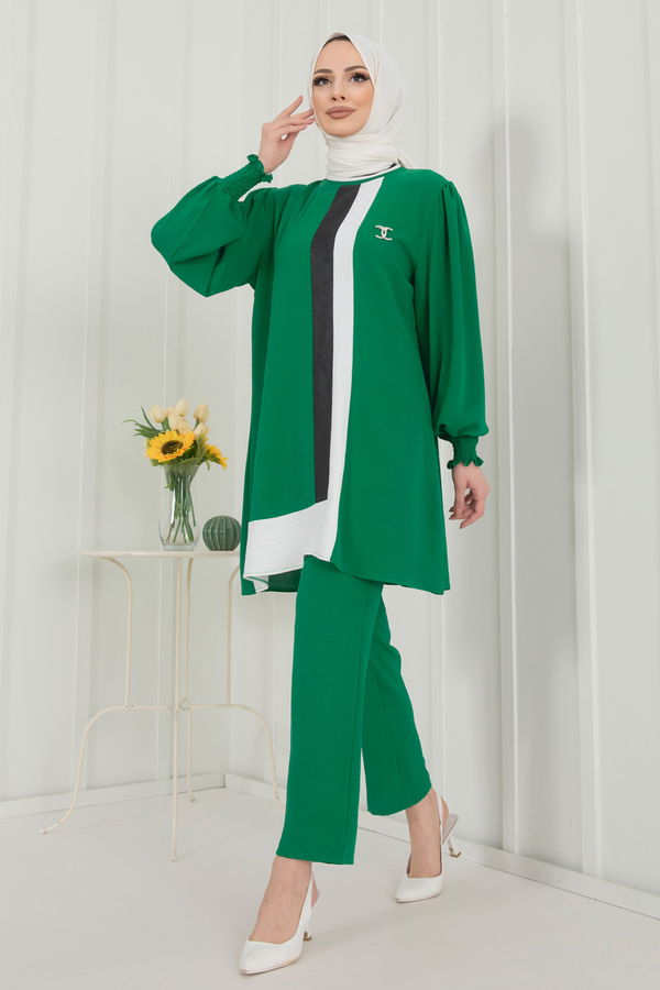Tunik+Pantolon Yeşil - 22349 YEŞİL