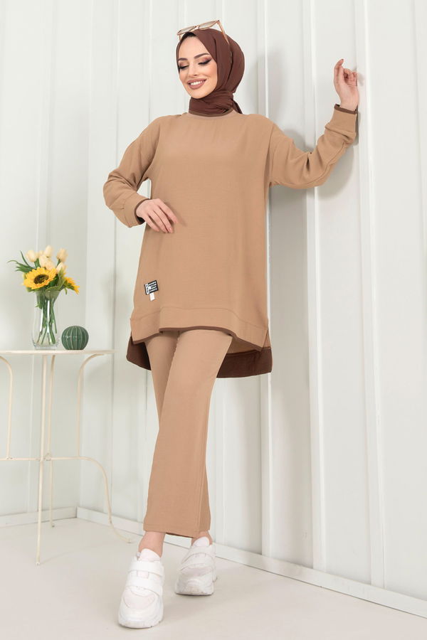 Tunik+Pantolon Vizon - 22351 VİZON
