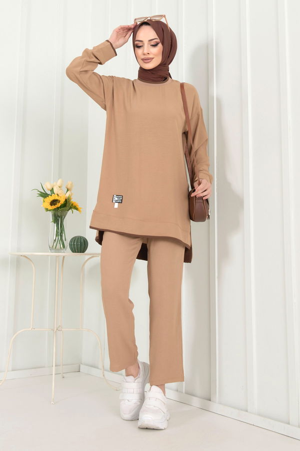 Tunik+Pantolon Vizon - 22351 VİZON