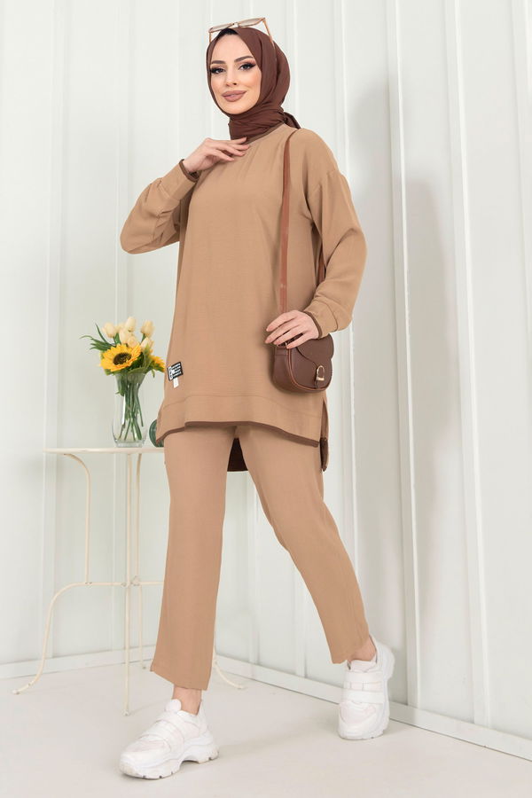 Tunik+Pantolon Vizon - 22351 VİZON