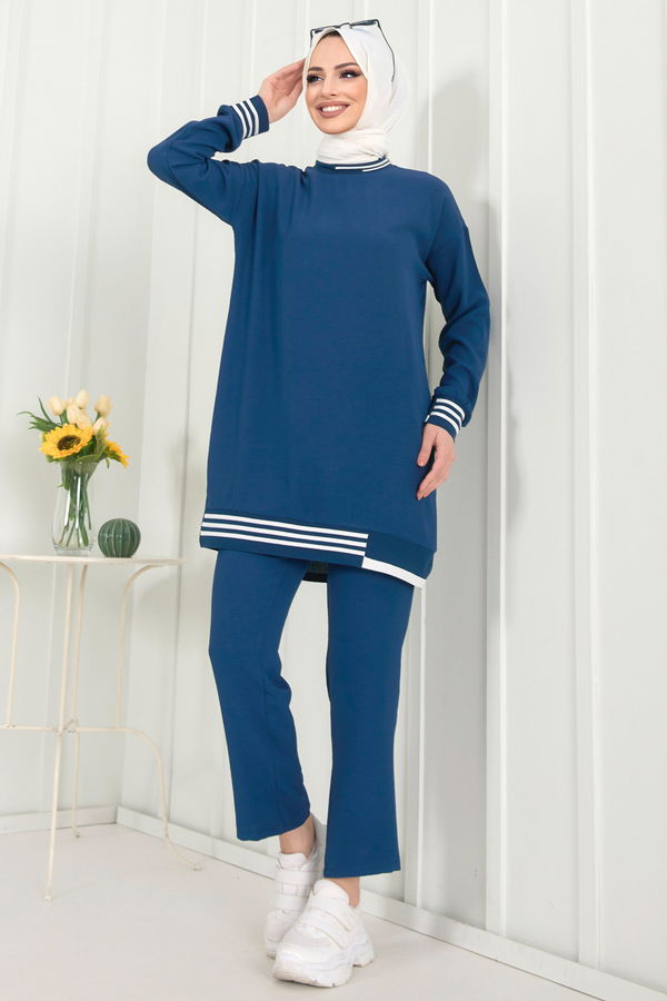 Tunik+Pantolon Mavi - 22350