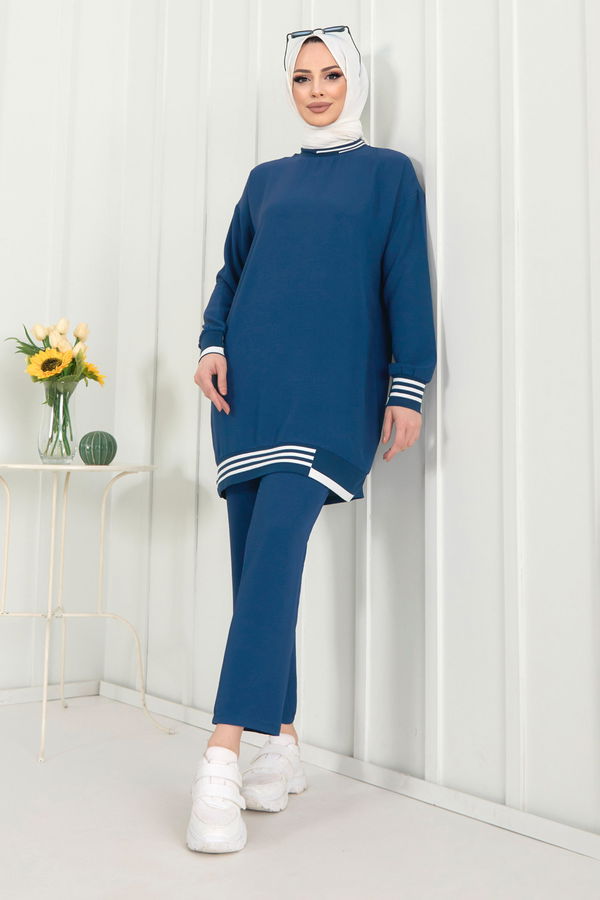 Tunik+Pantolon Mavi - 22350