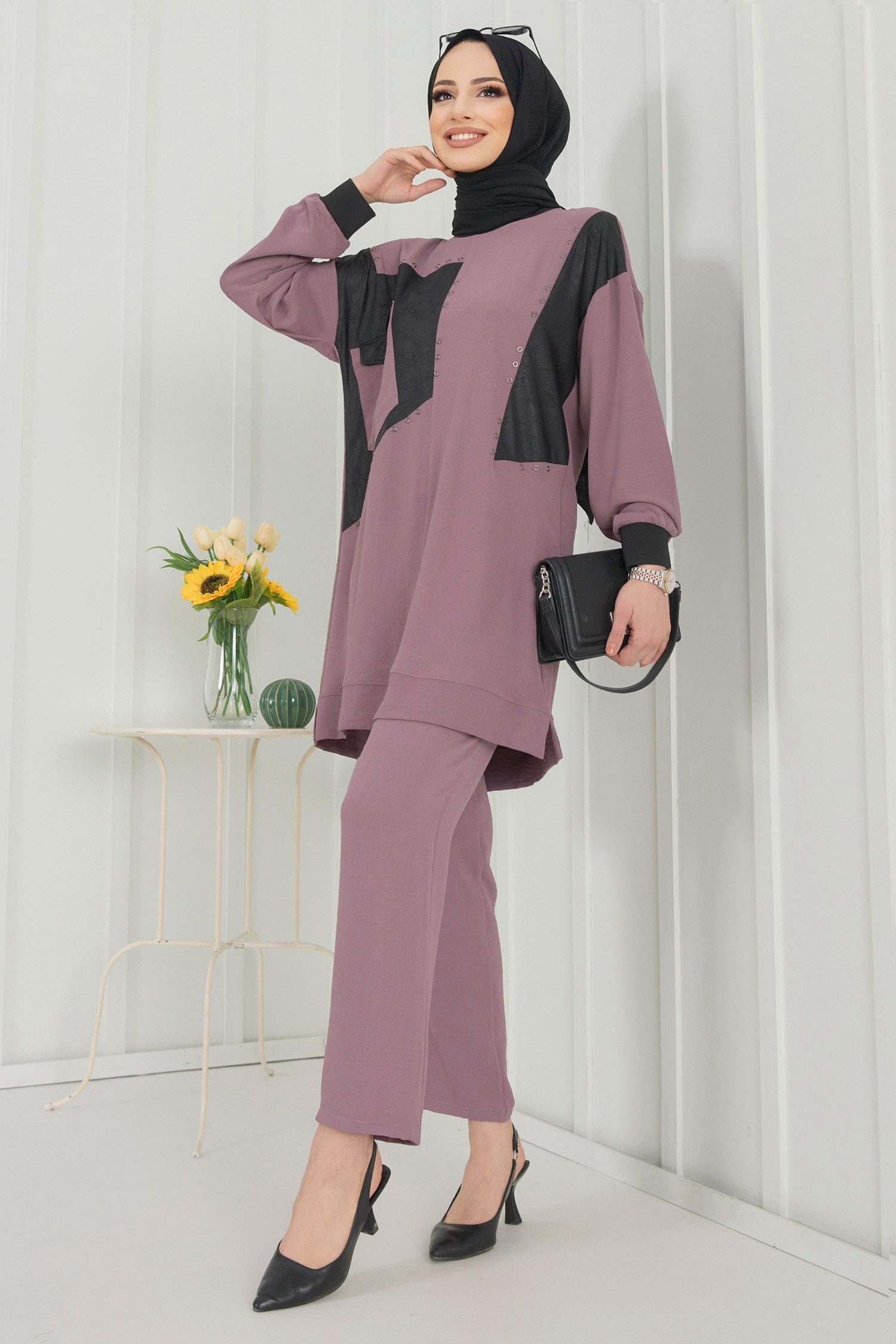 Tunik Pantolon Pembe - 22344