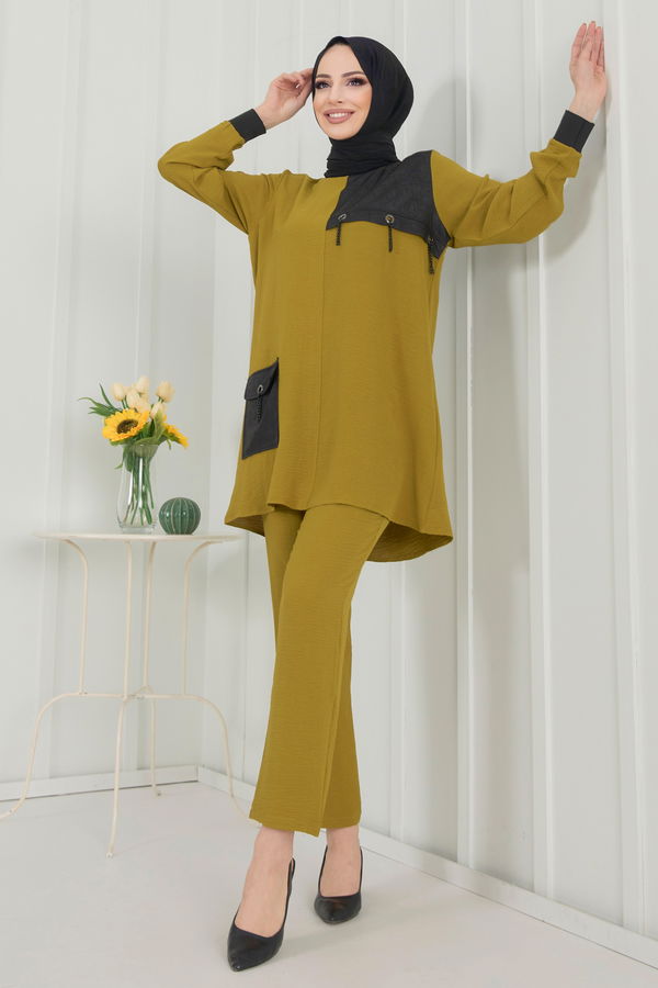 Tunik+Pantolon Yeşil - 22348