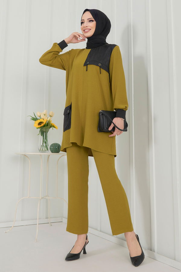 Tunik+Pantolon Yeşil - 22348