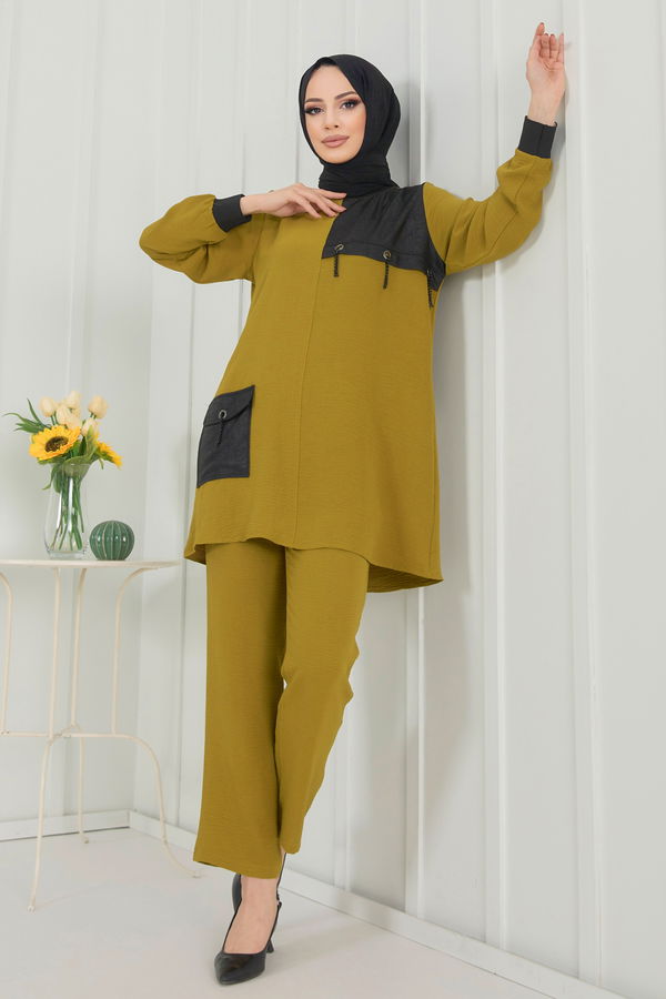 Tunik+Pantolon Yeşil - 22348