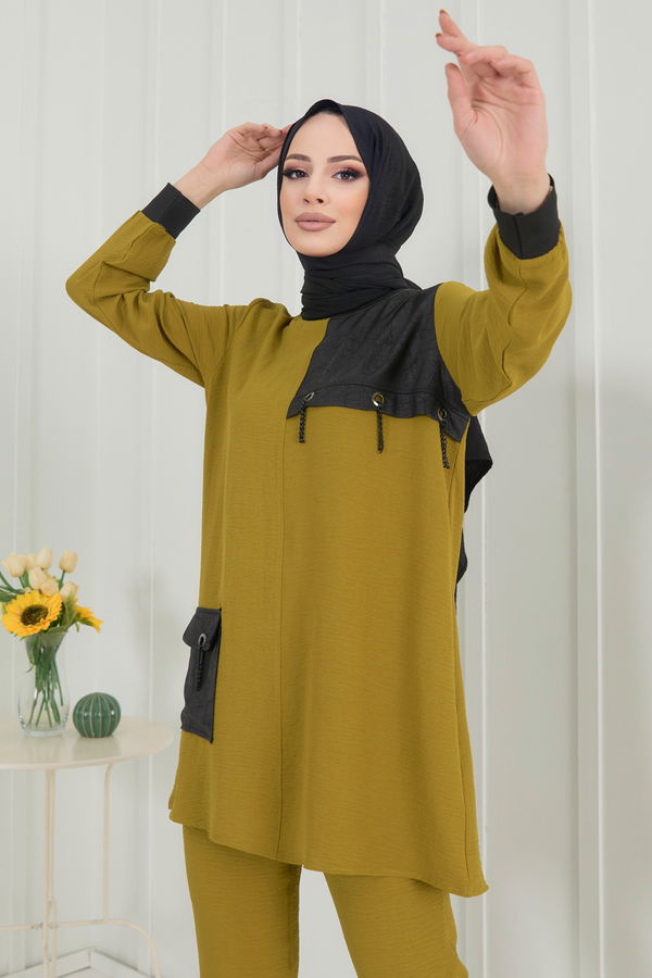 Tunik+Pantolon Yeşil - 22348