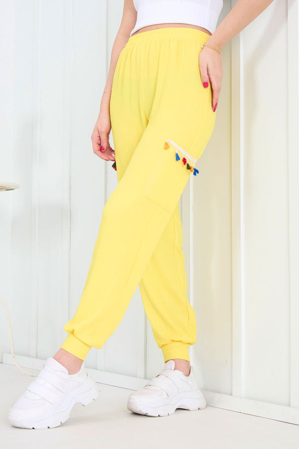 Pantolon Sarı - 22419