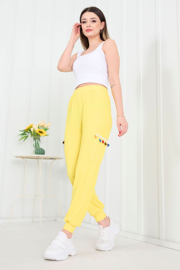 Pantolon Sarı - 22419