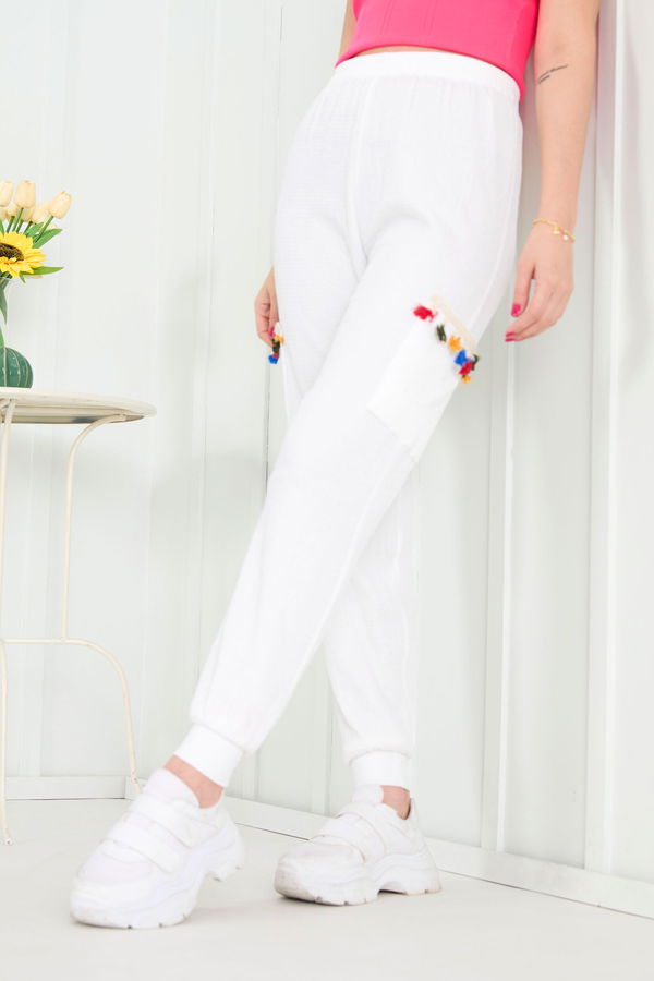 Pantolon Beyaz - 22419