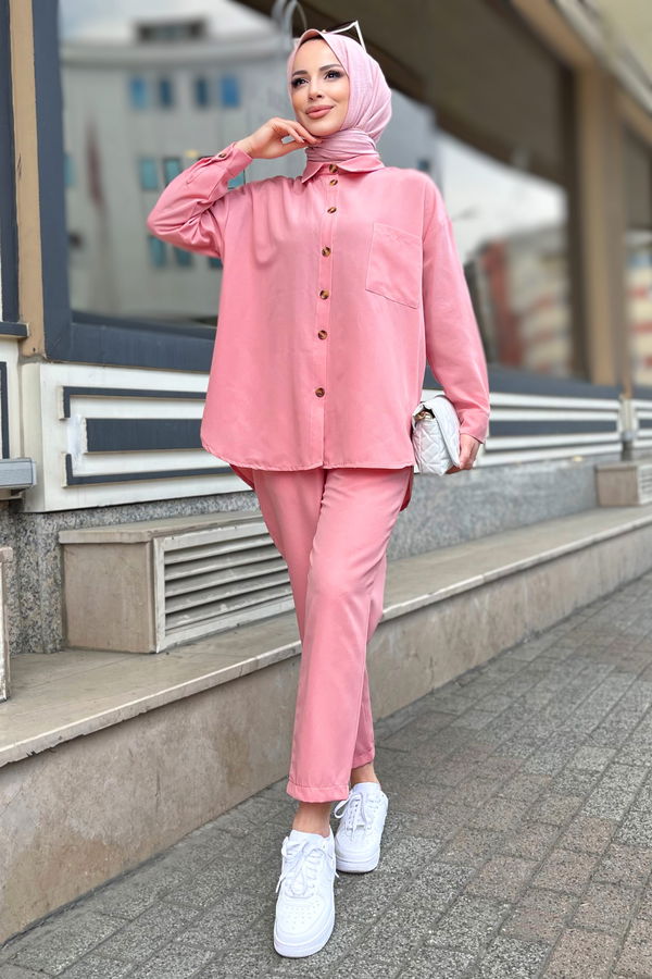 Tunik Pantolon Pembe - 11304