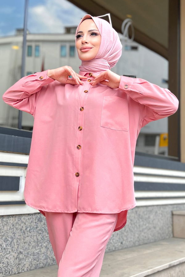 Tunik Pantolon Pembe - 11304