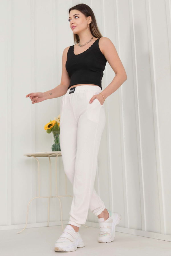 Pantolon Beyaz - 22475