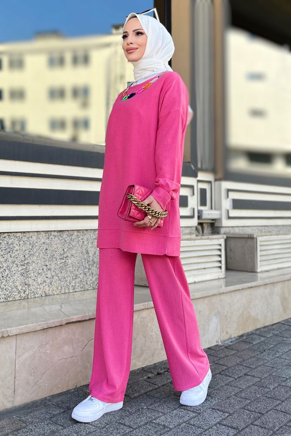 Tunik+Pantolon Fuşya - 11577