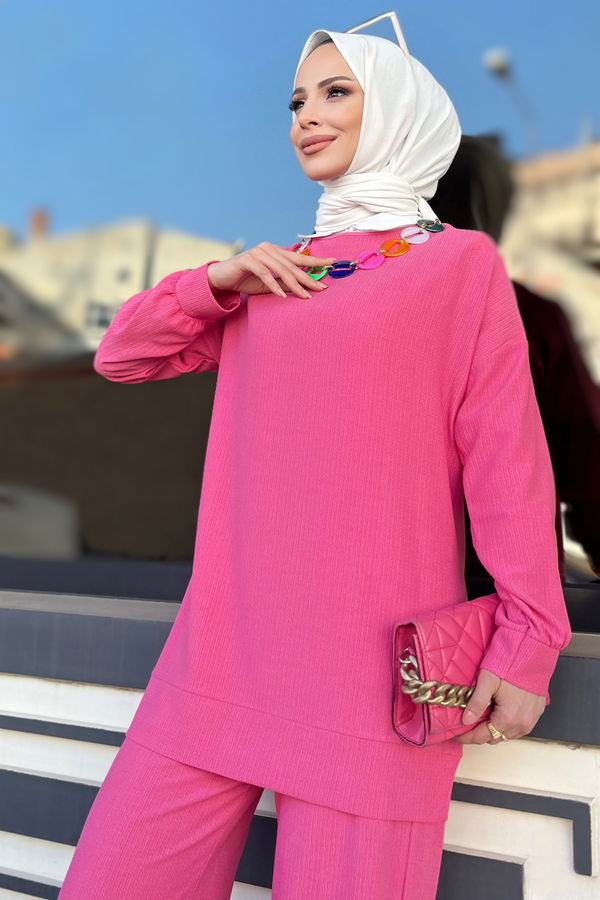 Tunik+Pantolon Fuşya - 11577