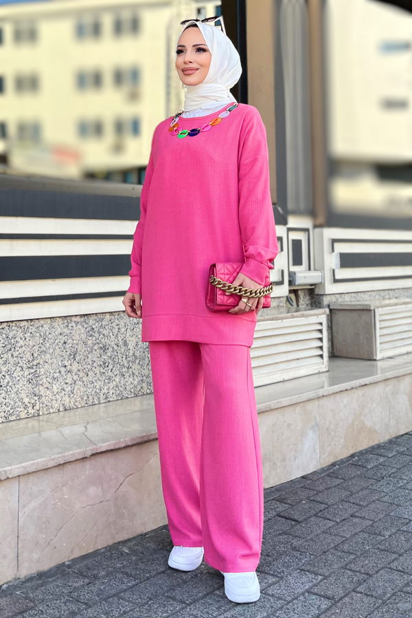 Tunik+Pantolon Fuşya - 11577