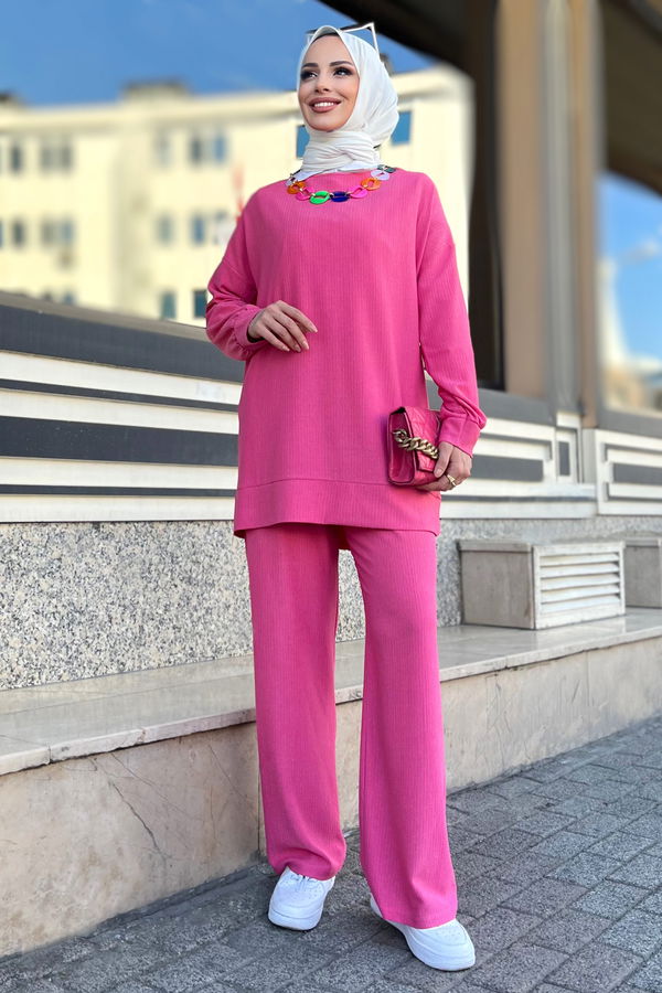 Tunik+Pantolon Fuşya - 11577
