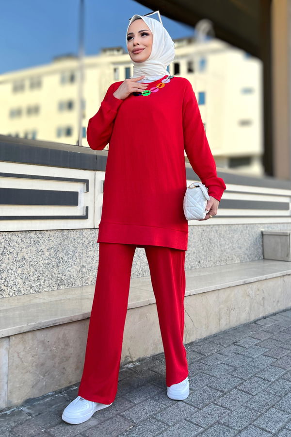 Tunik+Pantolon Kahverengi - 11577