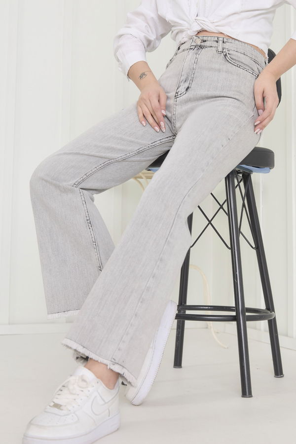 Gabardin Pantolon Gri - 11396