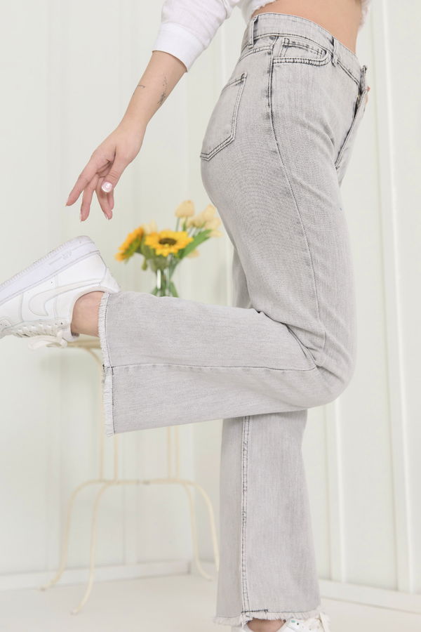 Gabardin Pantolon Gri - 11396