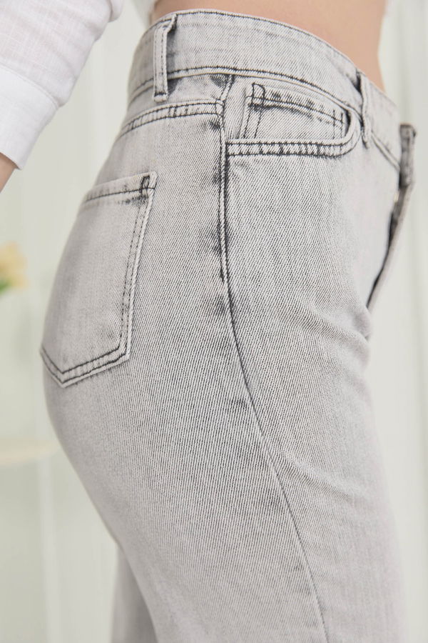 Gabardin Pantolon Gri - 11396