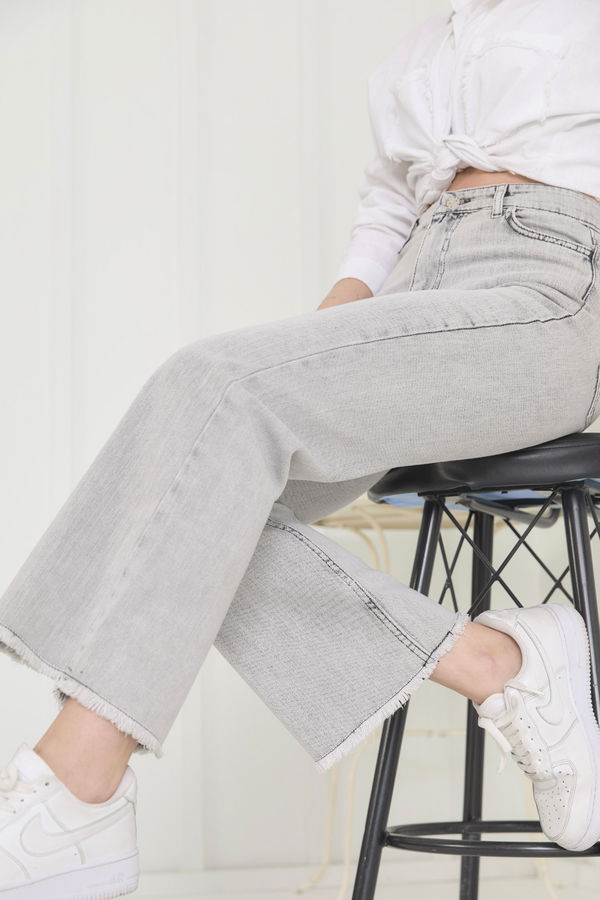 Gabardin Pantolon Gri - 11396