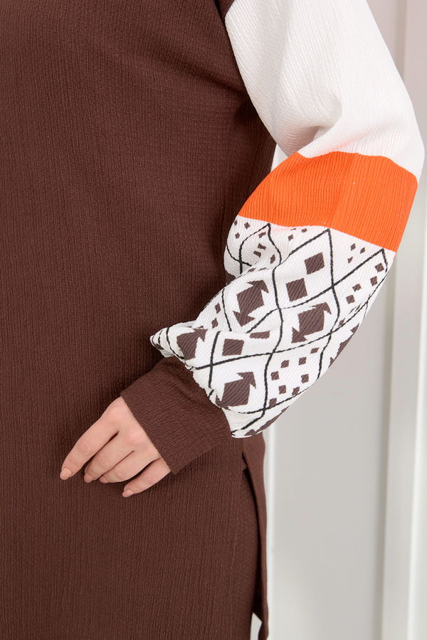 Tunik+Pantolon Kahverengi - 22267