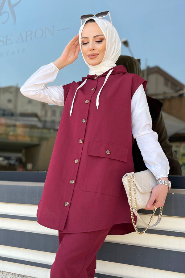 Tunık Pantolon Bordo - 3707