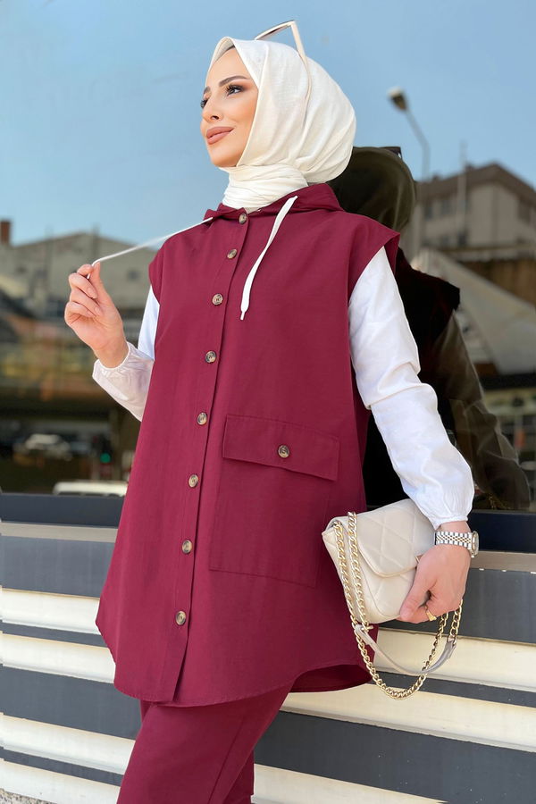 Tunık Pantolon Bordo - 3707