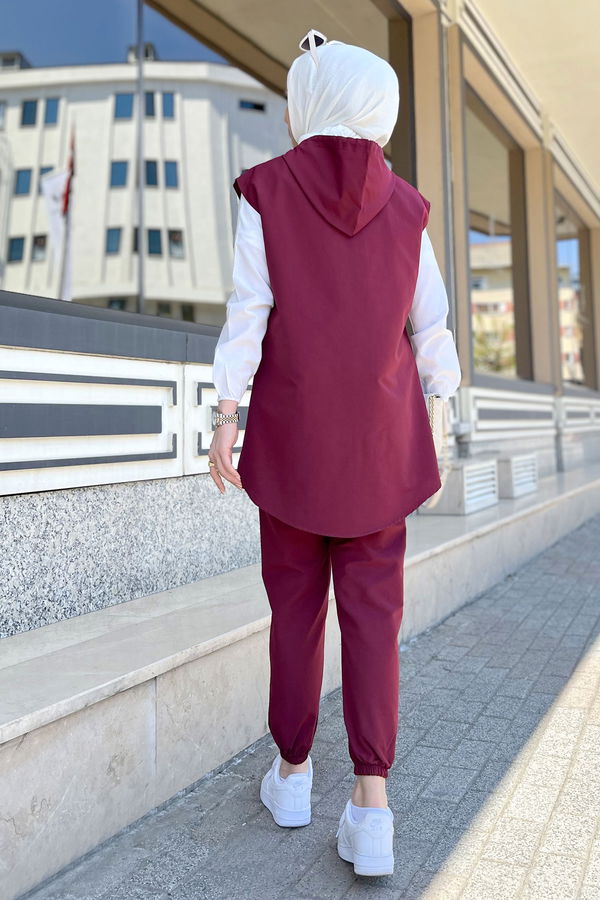 Tunık Pantolon Bordo - 3707