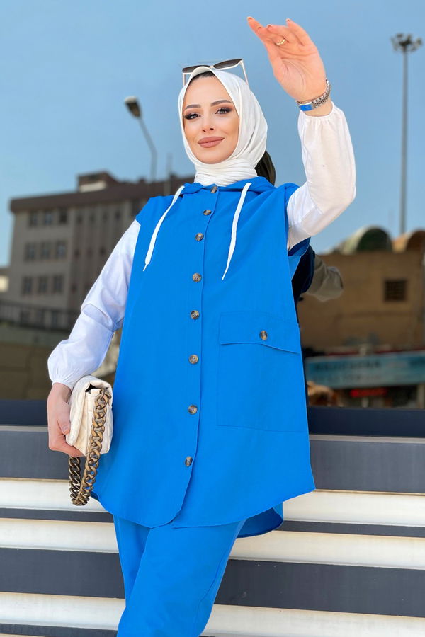 Tunık Pantolon Mavi - 3707