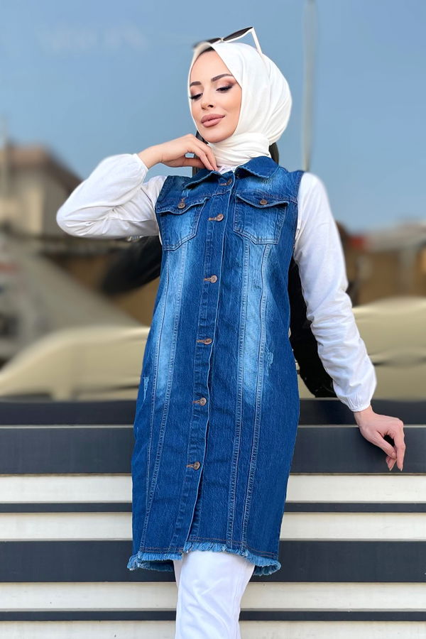 Kot Yelek Lacivert - 22286