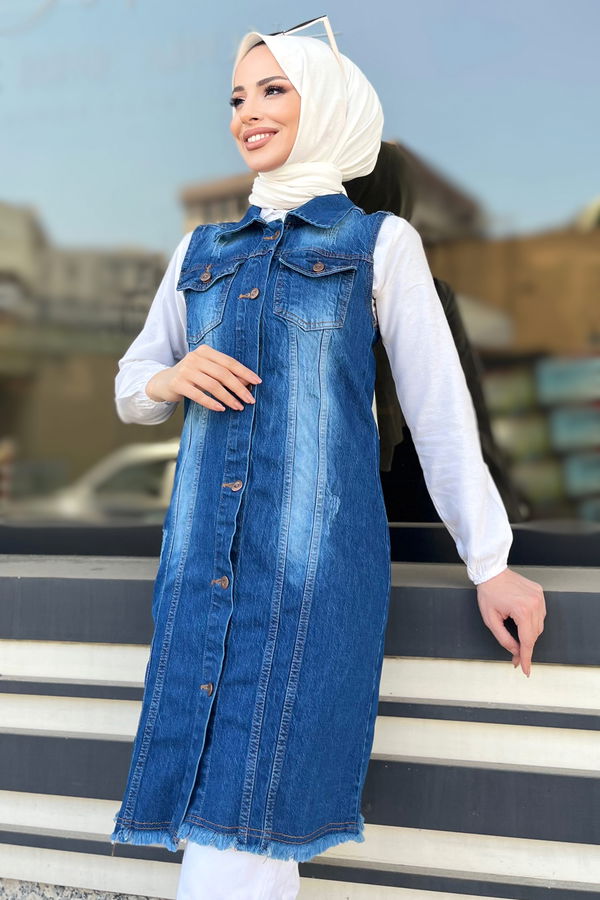 Kot Yelek Lacivert - 22286