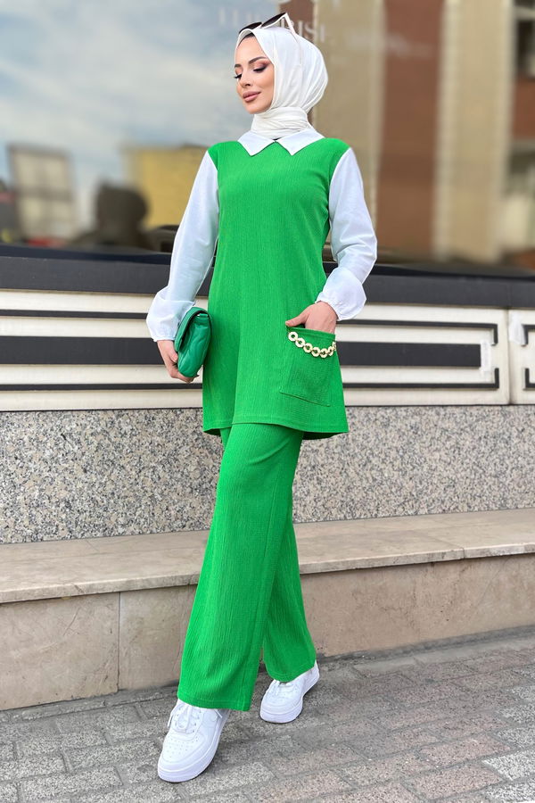 Tunik Pantolon Yeşil - 11528